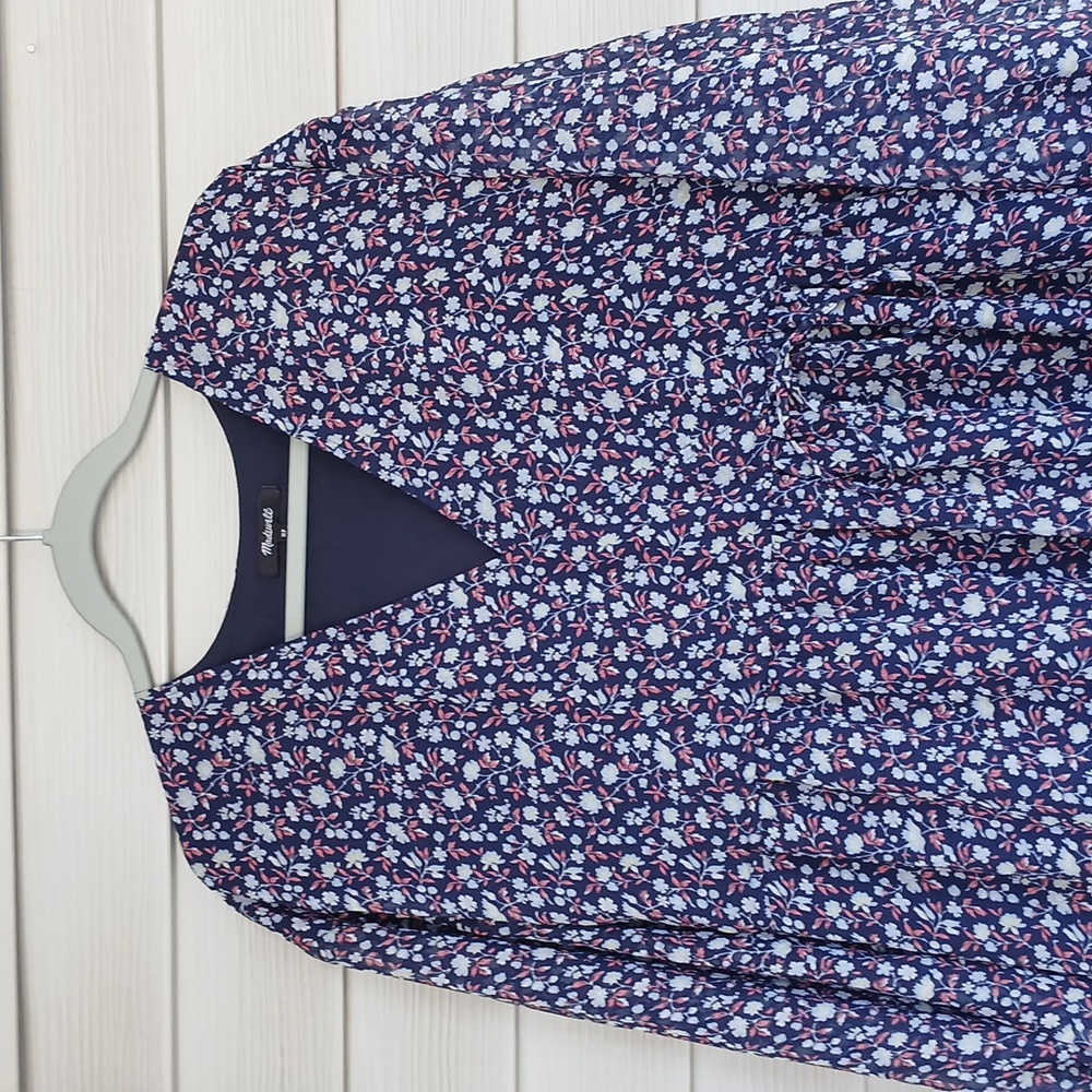 Nwot Madewell Tie Waist Midi Dress View 3